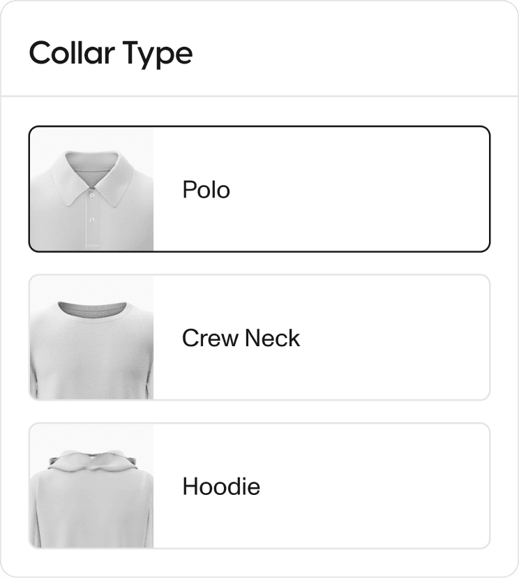 Add collar user interface